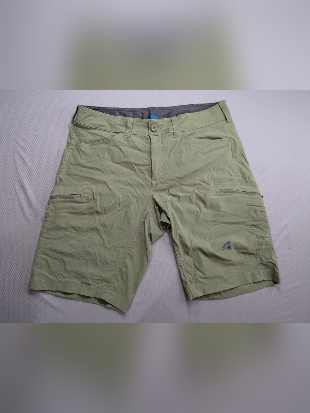 Eddie Bauer First Ascent Guide Pro Shorts Mens 36 Green Nylon Spandex Hiking